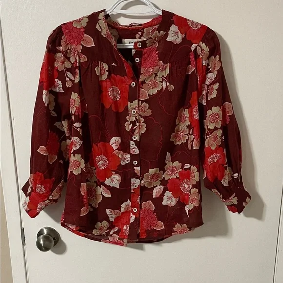 Nwt’s Anthropologie Porridge Floral Top Size Small - Picture 3 of 15